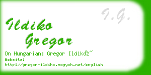 ildiko gregor business card